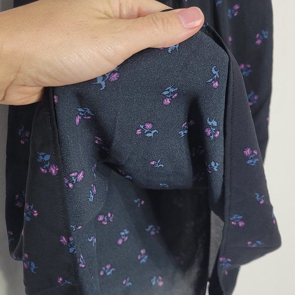 Stork & Babe Maternity Floral Print Sleeveless V-Neck Summer Casual Blouse XS - Picture 4 of 9